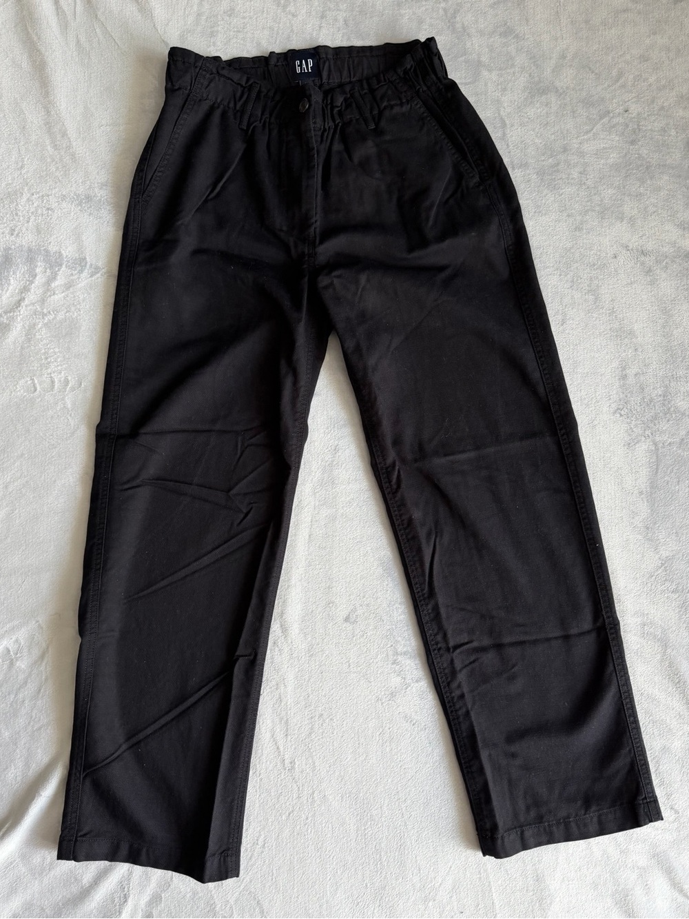 GAP Black Elastic-Waist Pants